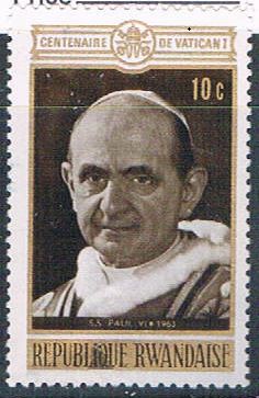 Buy Rwanda 390 Unused Pope Paul 1970 (R0549)+