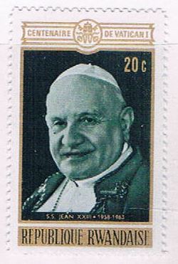 Buy Rwanda 391 Unused Pope John XXIII 1970 (R0551)