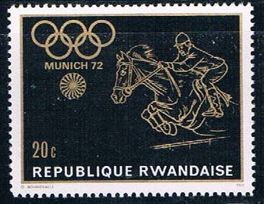 Buy Rwanda 414 Unused Horse high jump (R0339)+