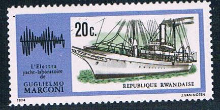 Buy Rwanda 587 MLH Marconis laboratory yacht (R0291)+