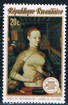 Buy Rwanda 594 Unused Painting Woman (R0313)+