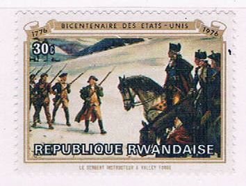 Buy Rwanda 723 Unused Instruction at Valley Forge painting 1976 (R0564)