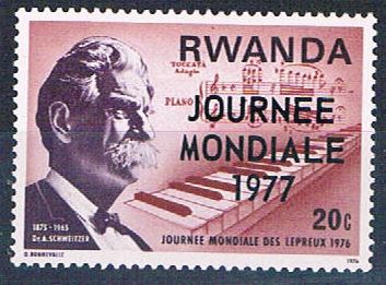 Buy Rwanda 788 Unused Albert Schweitzer 1965 (R0407)+