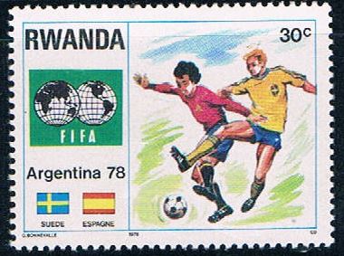 Buy Rwanda 879A Unused Soccer Players (R0343)+