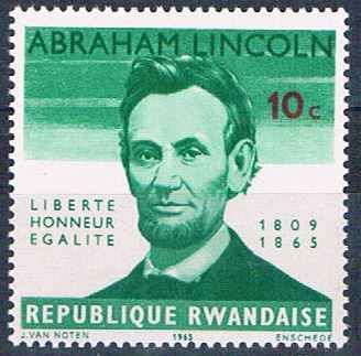 Buy Rwanda 92 Unused Abraham Lincoln 1965 (R0404)+