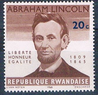 Buy Rwanda 93 Unused Abraham Lincoln 1965 (R0405)+