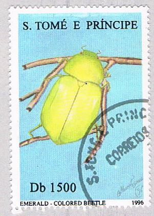 Buy Saint Thomas and Prince Is 1287b Used Emerald beetle CV 4.00 (BP2089)