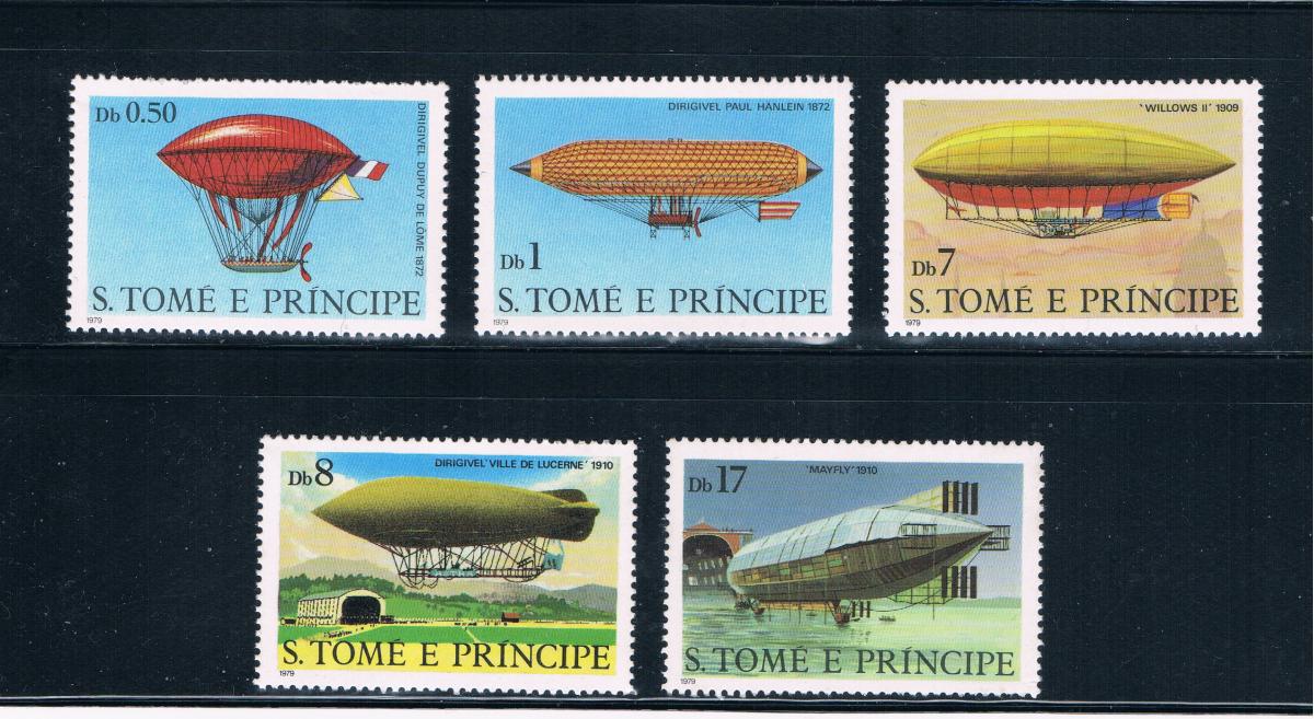 Buy Saint Thomas and Prince Is 561-66 Unused short set Dirigibles (GI0425)+