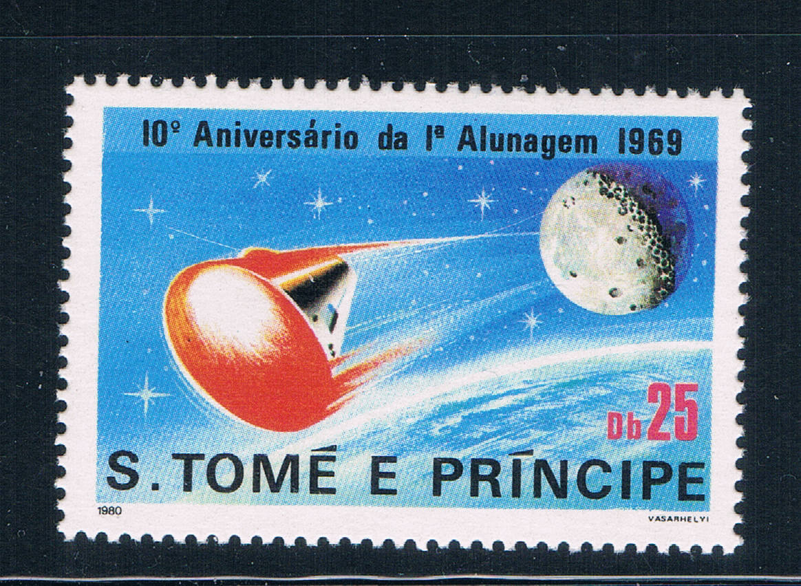 Buy Saint Thomas and Prince Is 582 Unused Space Command Module CV 10.00 (GI0450)+