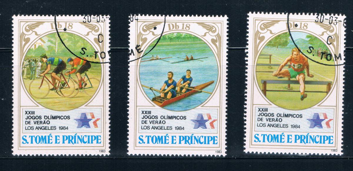 Buy Saint Thomas and Prince Is 725a-c Used Olympics 1984 CV 5.75 (GI0435)+