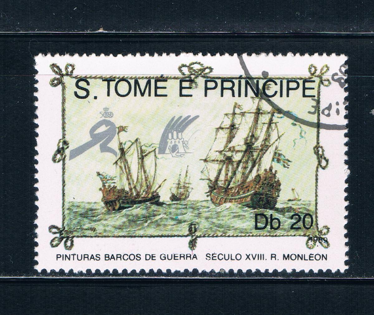 Buy Saint Thomas and Prince Is 894 Used War ships 18th century (GI0350)+