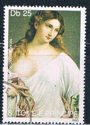 Buy Saint Thomas and Prince Islands 974 Used Painting ll 1990 CV 2.20 (S1196)+