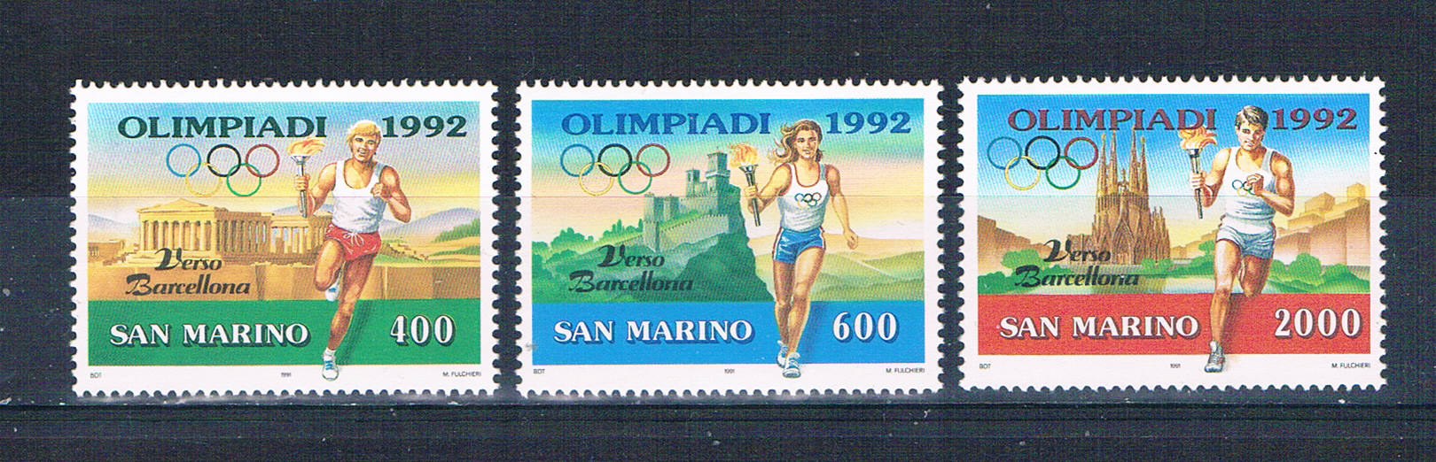 Buy San Marino 1232-34 Unused set Summer Olympics 1992 CV 4.40 (S0862)+