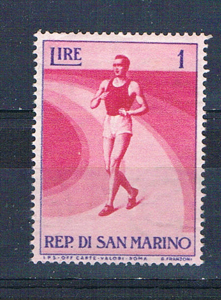 Buy San Marino 345 Unused Walking Racer 1954 (ML0344)+