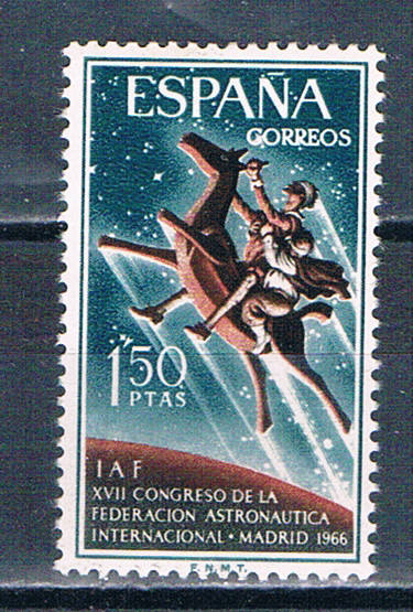 Buy Spain 1376 Unused Don Quixhote space 1966 (S1190)