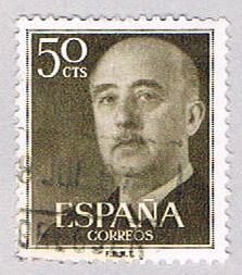 Buy Spain 821 Used General Franco 1954 (BP24111)