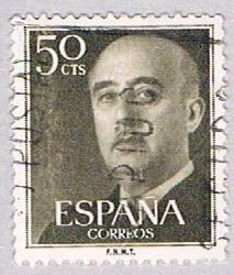 Buy Spain 821 Used General Franco 1954 (BP24112)