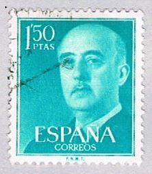 Buy Spain 827 Used General Franco 1954 (BP24115)