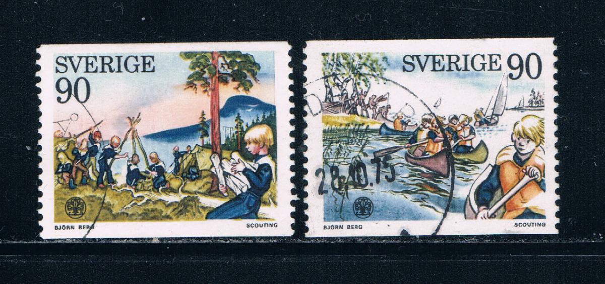 Buy Sweden 1137-38 Used set Boy Scouts 1975 (S0758)+