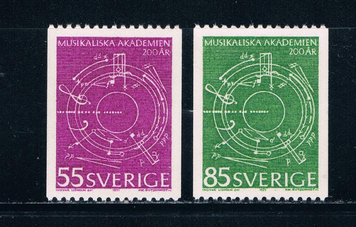 Buy Sweden 889-90 Unused set Abstract Music 1971 (S0756)+