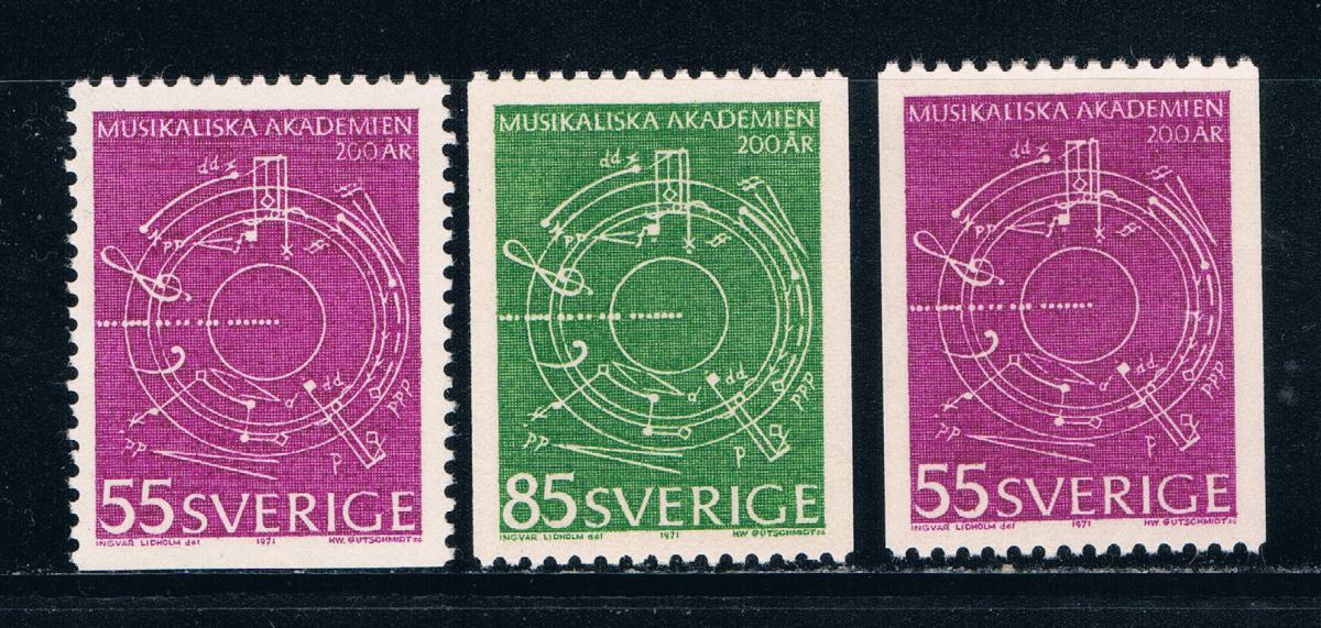 Buy Sweden 889-91 Unused set Abstract Music 1971 CV 1.15 (S0757)+