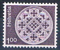 Buy Switzerland 569 Unused Rose window 1973 CV 2.25 (S1092)