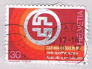 Buy Switzerland 597 Used Sports foundation emblem 1974 (BP28626)