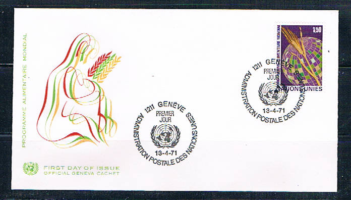 Buy UN 17 FDC Single Geneva Office Cachet 1971 (UNCV0359)+