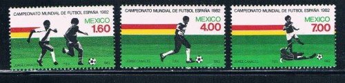 Buy Mexico Unused Set 1278-1280 Soccer Cat Val $3.00 (ML0186)