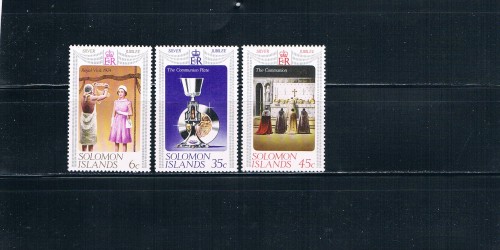 Buy Solomon Islands 345-347 Religious Unused Cat Val 1.35 (S0042)