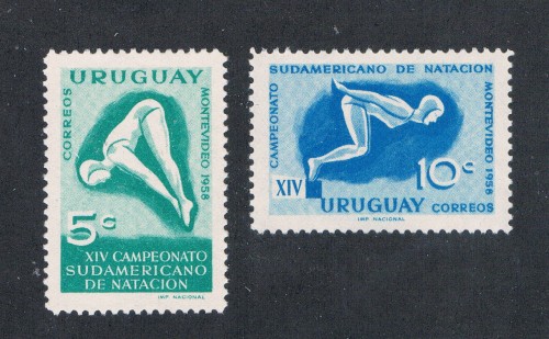 Buy Uruguay 628-29 Unused Swimmers CV .60 (U0098)