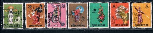 Buy Singapore 86-89;92-3;95 Used Dancers CV 4.50 (S0237)