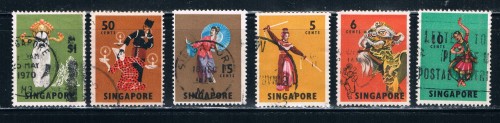 Buy Singapore 86-89;93;95 Used Dancers CV 3.50 (S0240)